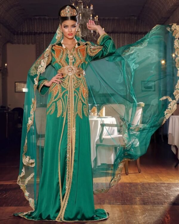 Caftan henné haute couture RIM